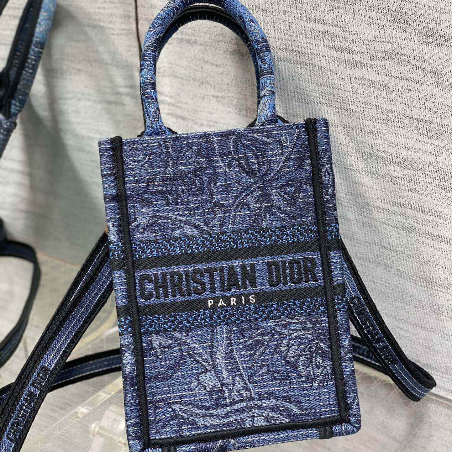 Dior Mini Dior Book Tote Phone Bag - PerfectKickZ