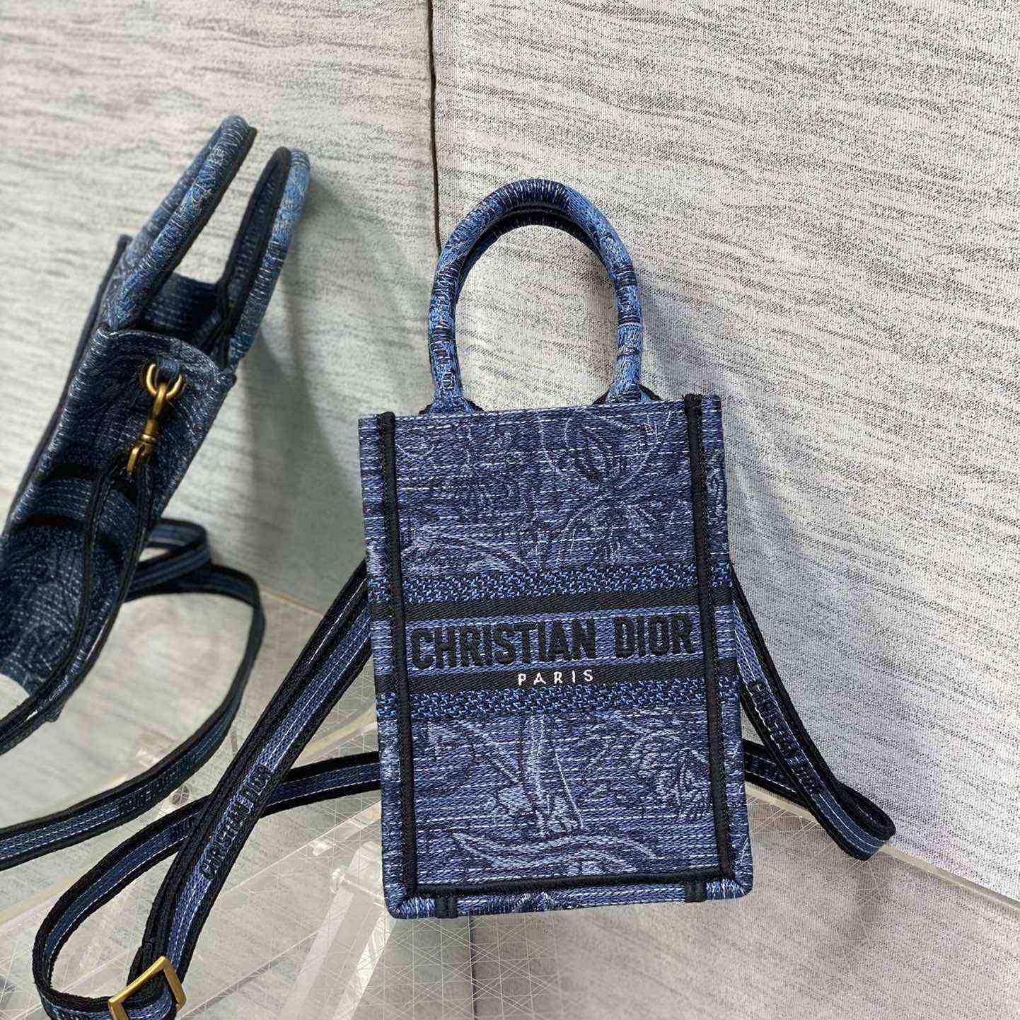 Dior Mini Dior Book Tote Phone Bag - PerfectKickZ