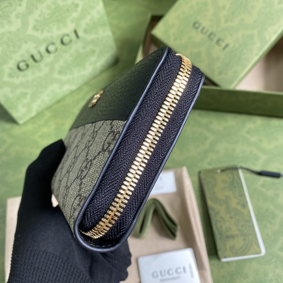 Gucci GG Marmont Zip Around Wallet(19-10-3.5cm)    - PerfectKickZ