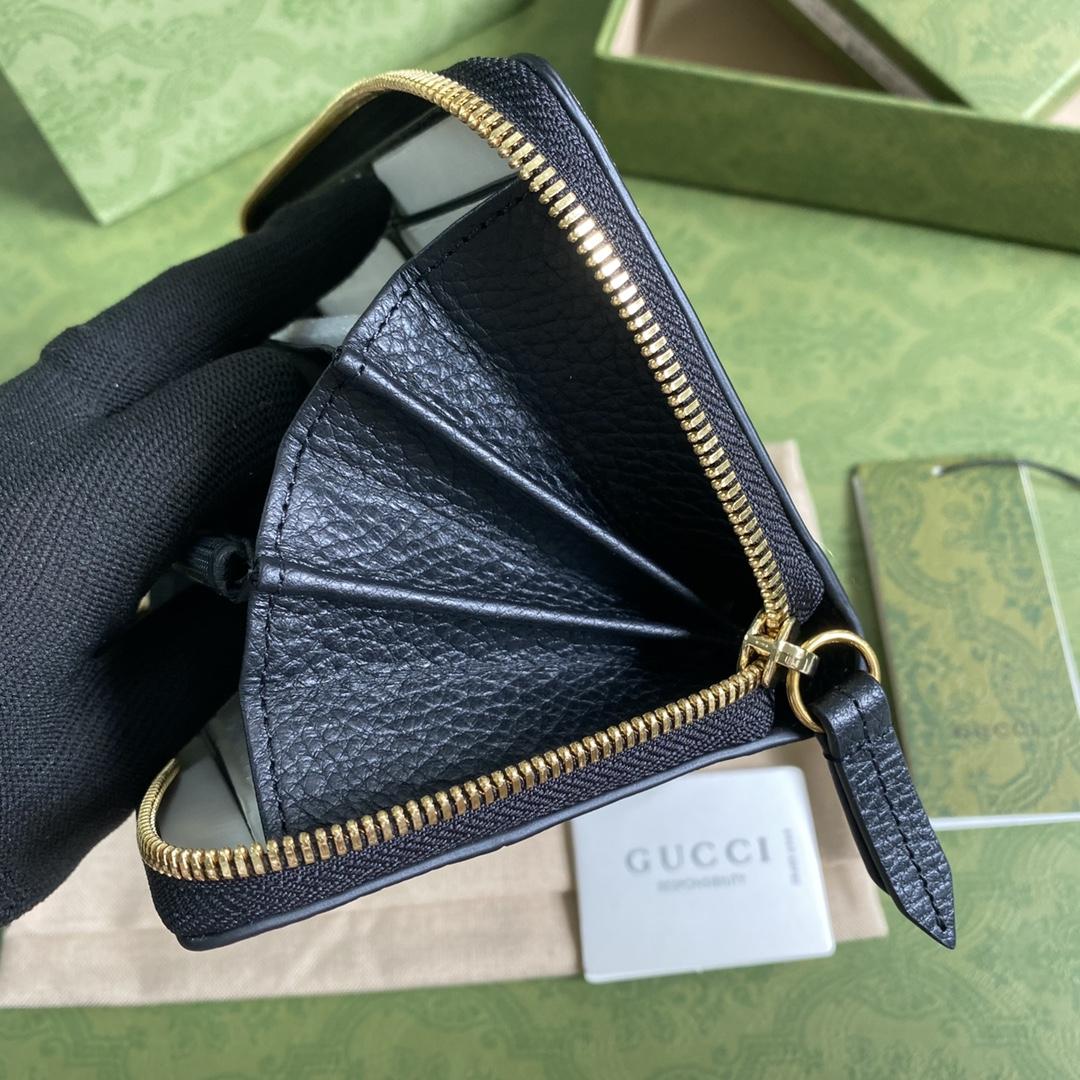 Gucci GG Marmont Zip Around Wallet(19-10-3.5cm)    - 