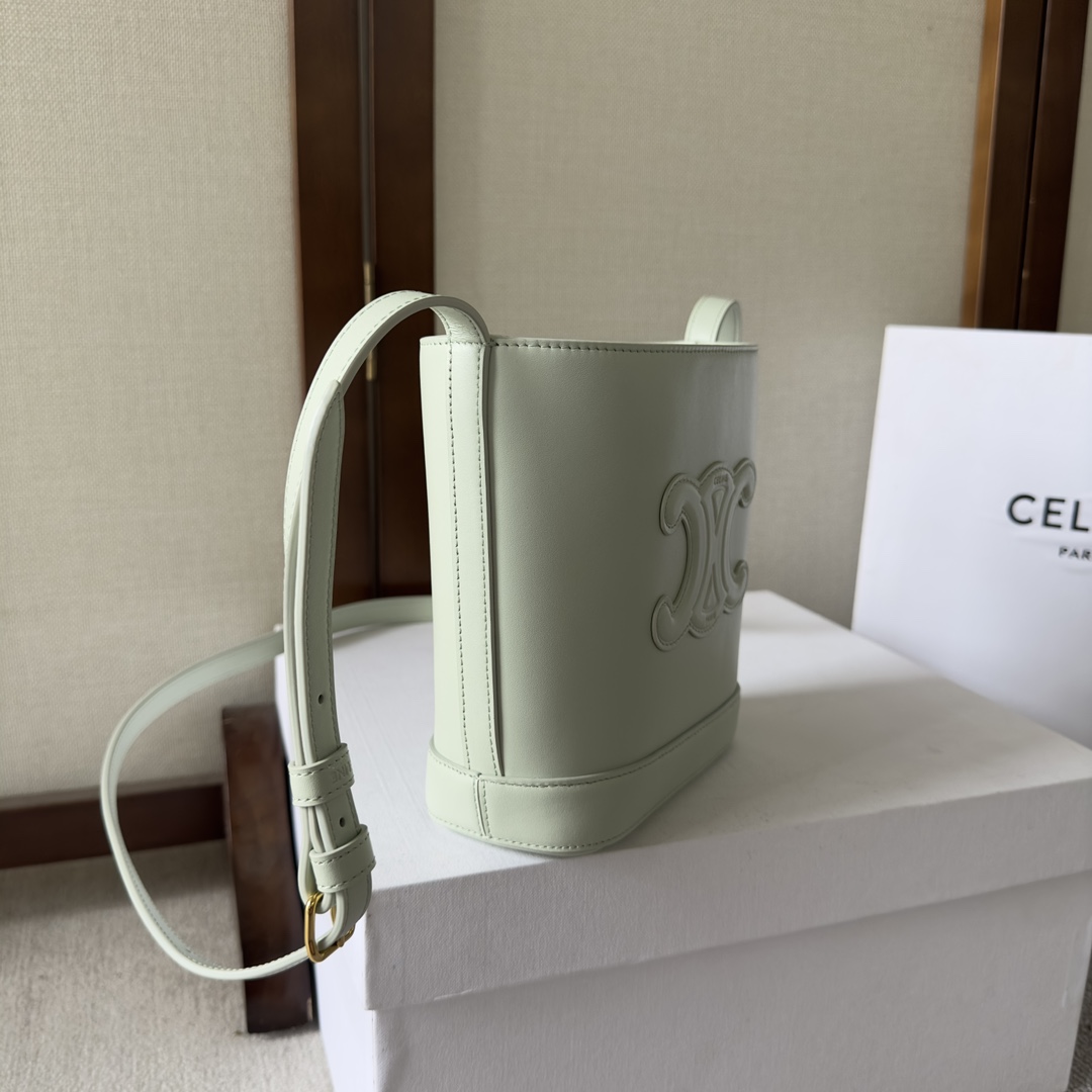 Celine Mini Bucket Cuir Triomphe In Smooth Calfskin  - PerfectKickZ