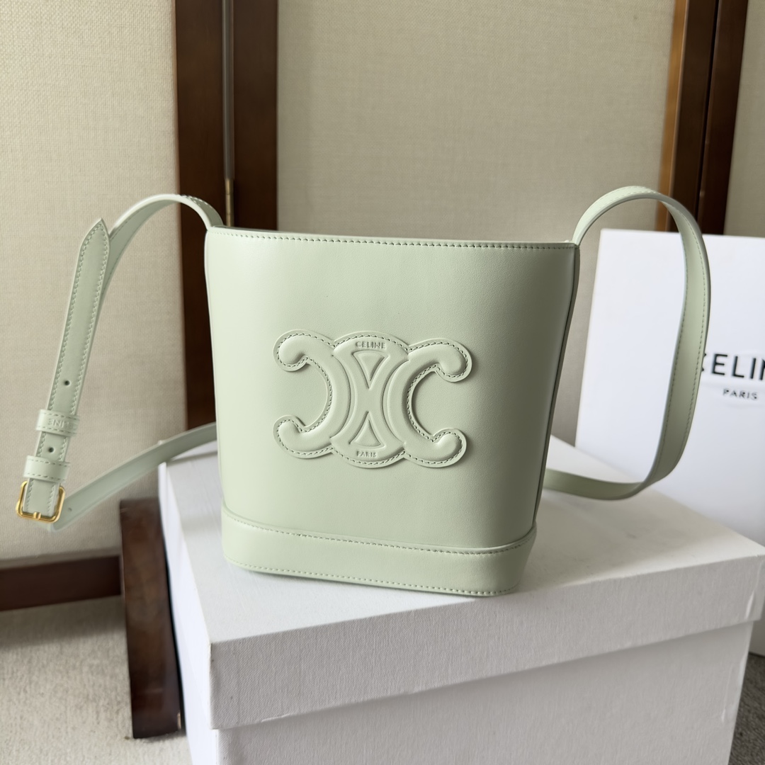 Celine Mini Bucket Cuir Triomphe In Smooth Calfskin  - PerfectKickZ