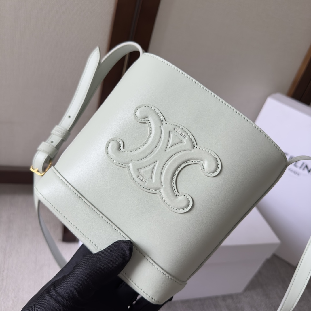 Celine Mini Bucket Cuir Triomphe In Smooth Calfskin  - PerfectKickZ