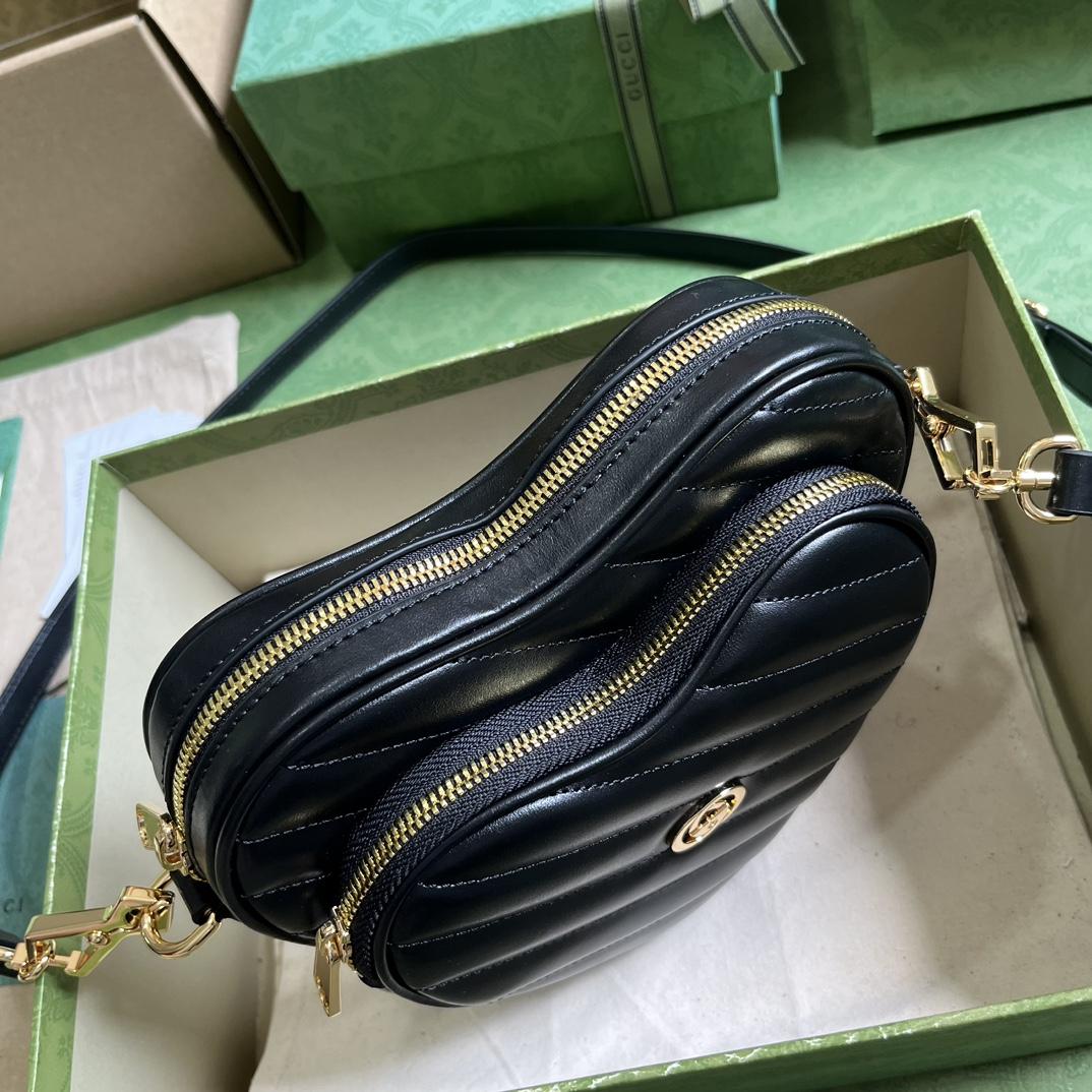 Gucci Interlocking G Mini Heart Shoulder Bag - PerfectKickZ