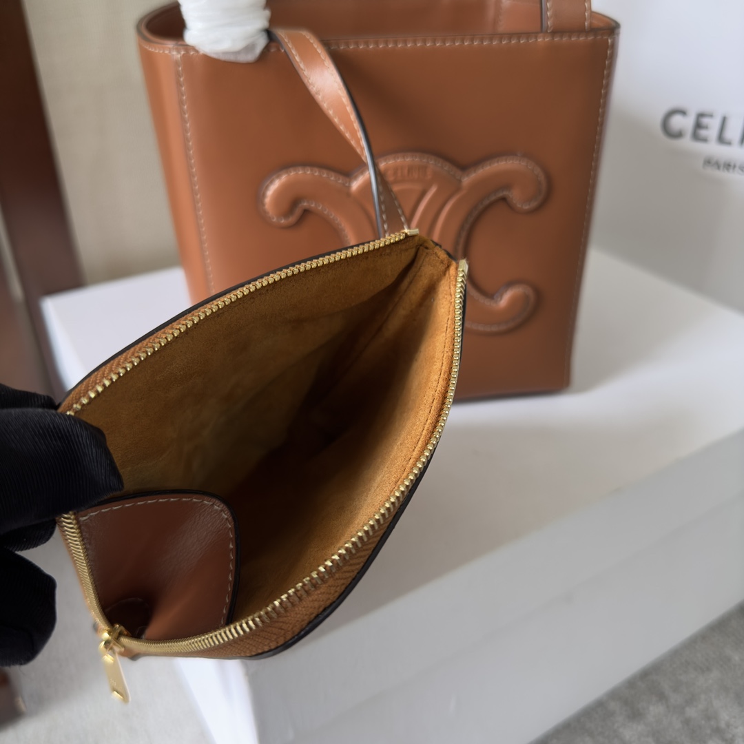 Celine Cube Bag Cuir Triomphe In Shiny Calfskin (15-15-15cm) - PerfectKickZ