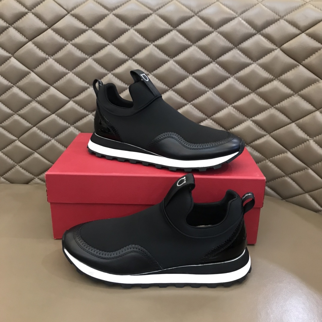 Ferragamo Men's Columbia Slip-on Sneakers - PerfectKickZ