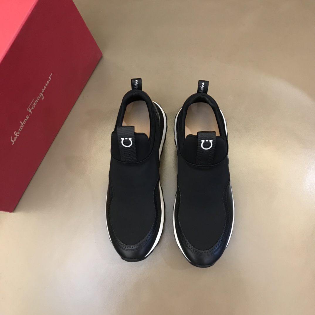 Ferragamo Men's Columbia Slip-on Sneakers - PerfectKickZ