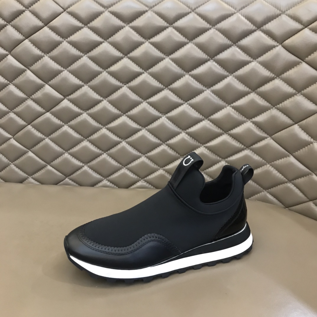 Ferragamo Men's Columbia Slip-on Sneakers - PerfectKickZ