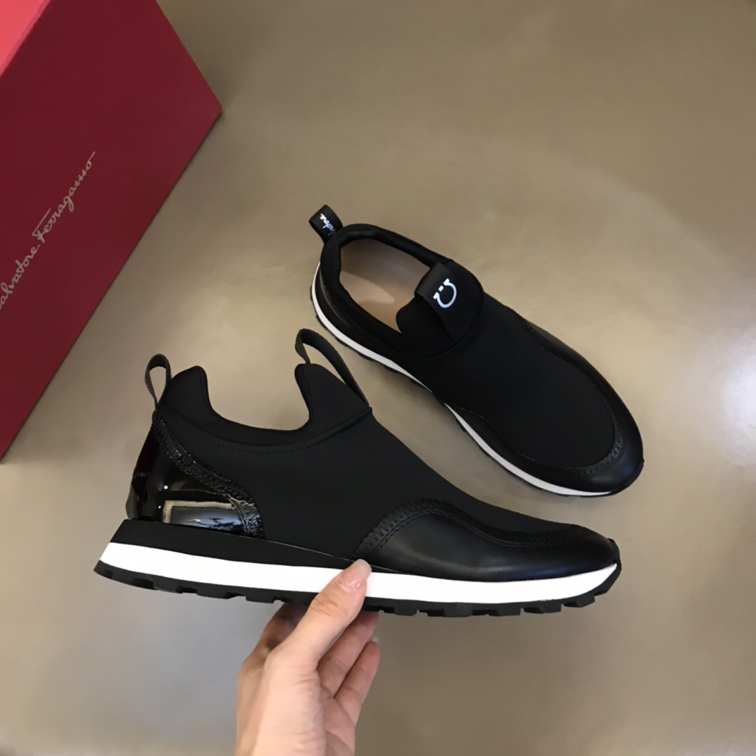 Ferragamo Men's Columbia Slip-on Sneakers - PerfectKickZ