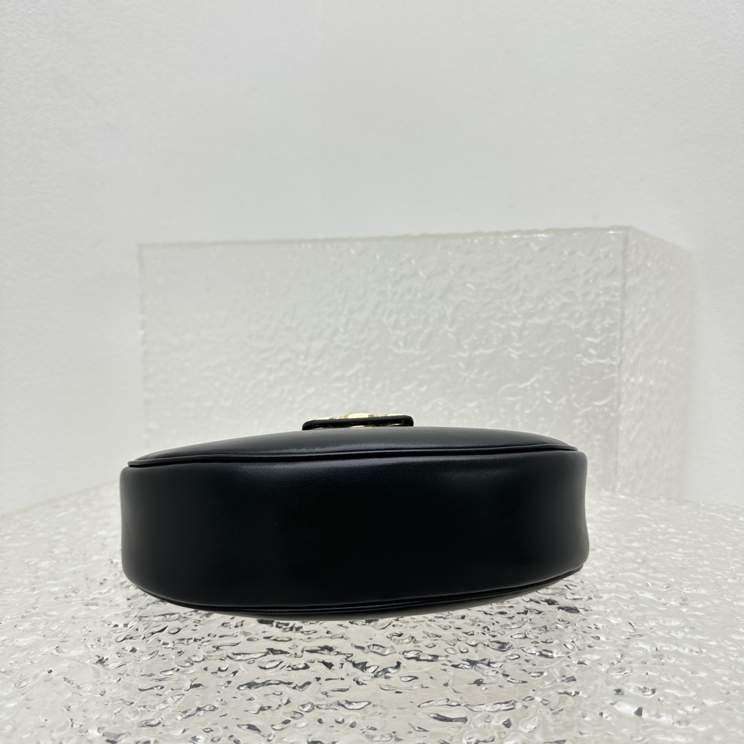 Celine Ava Triomphe Soft Bag In Smooth Calfskin Black - PerfectKickZ