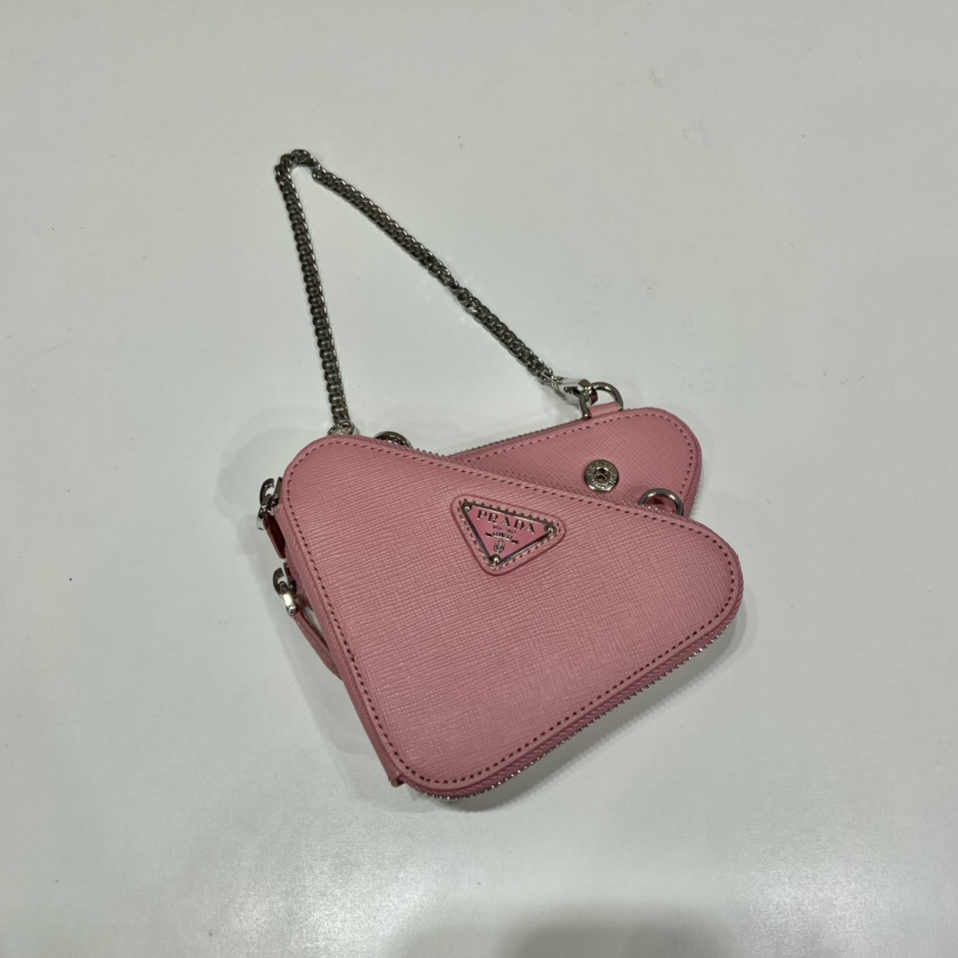 Prada Saffiano Leather Mini Pouch - PerfectKickZ
