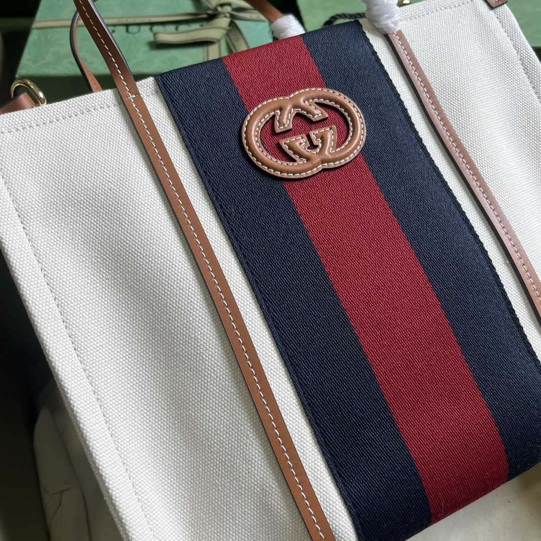 Gucci Small Interlocking G Tote Bag (30x 25x 15cm) - PerfectKickZ