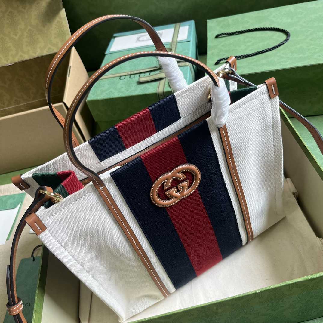 Gucci Small Interlocking G Tote Bag (30x 25x 15cm) - PerfectKickZ