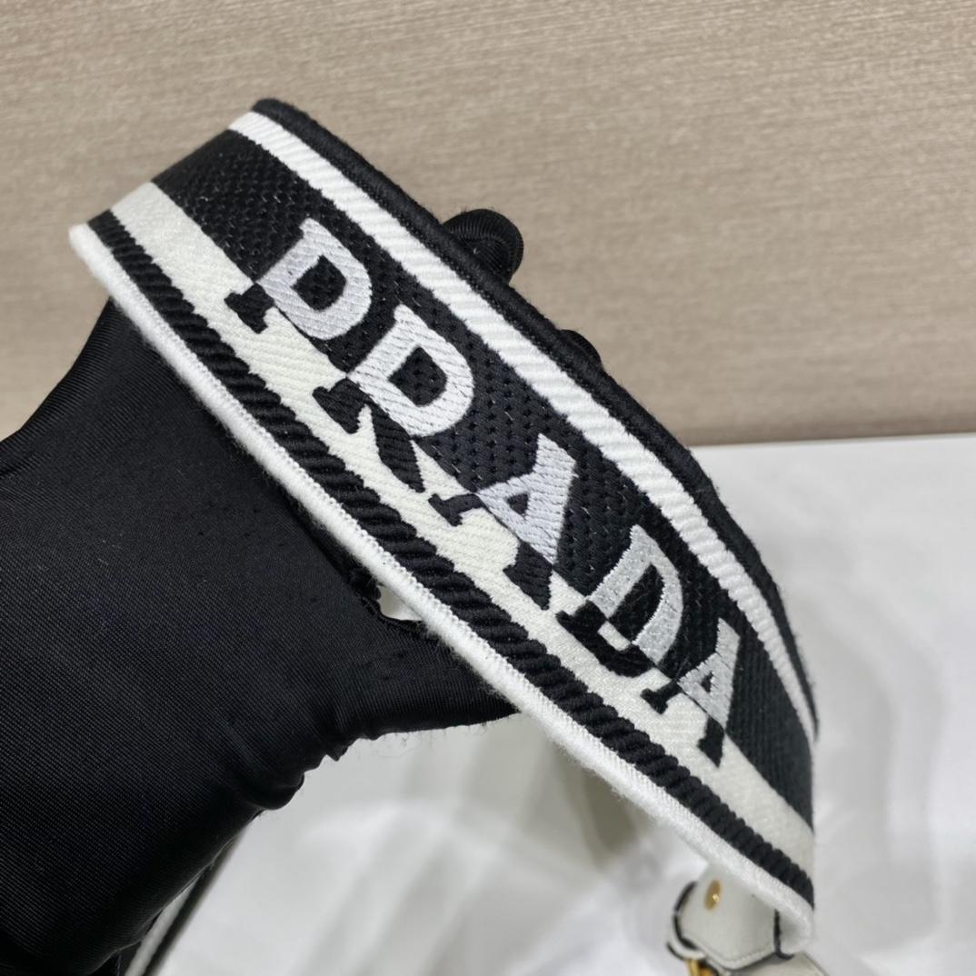 Prada Monochrome Saffiano And Leather Bag - PerfectKickZ