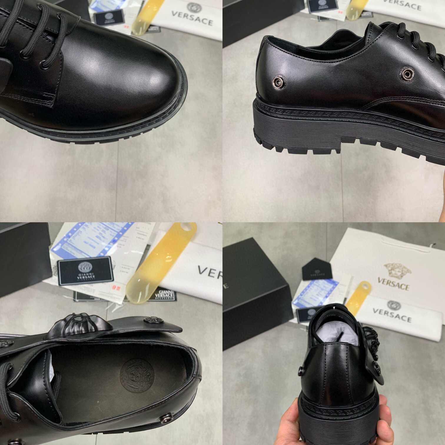Versace Medusa Head-motif Derby Shoes - PerfectKickZ