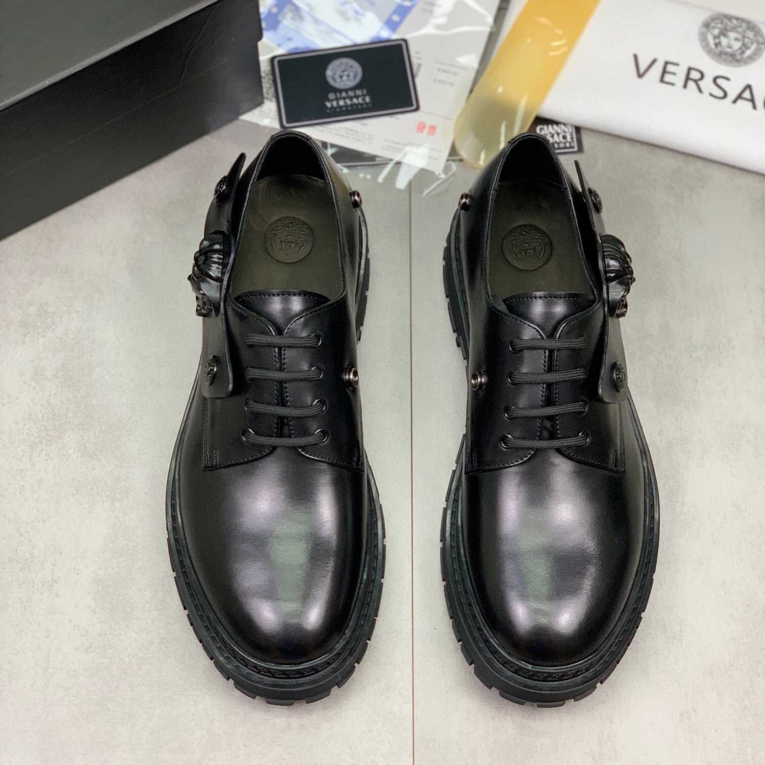Versace Medusa Head-motif Derby Shoes - PerfectKickZ