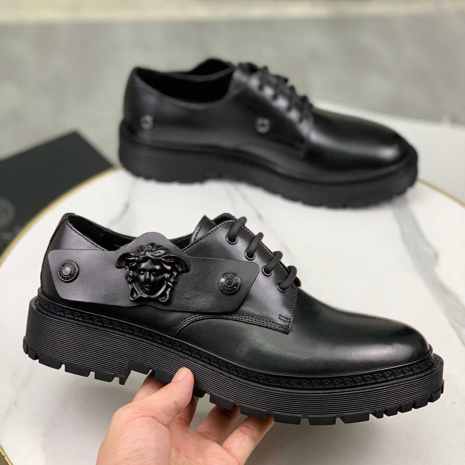 Versace Medusa Head-motif Derby Shoes - PerfectKickZ