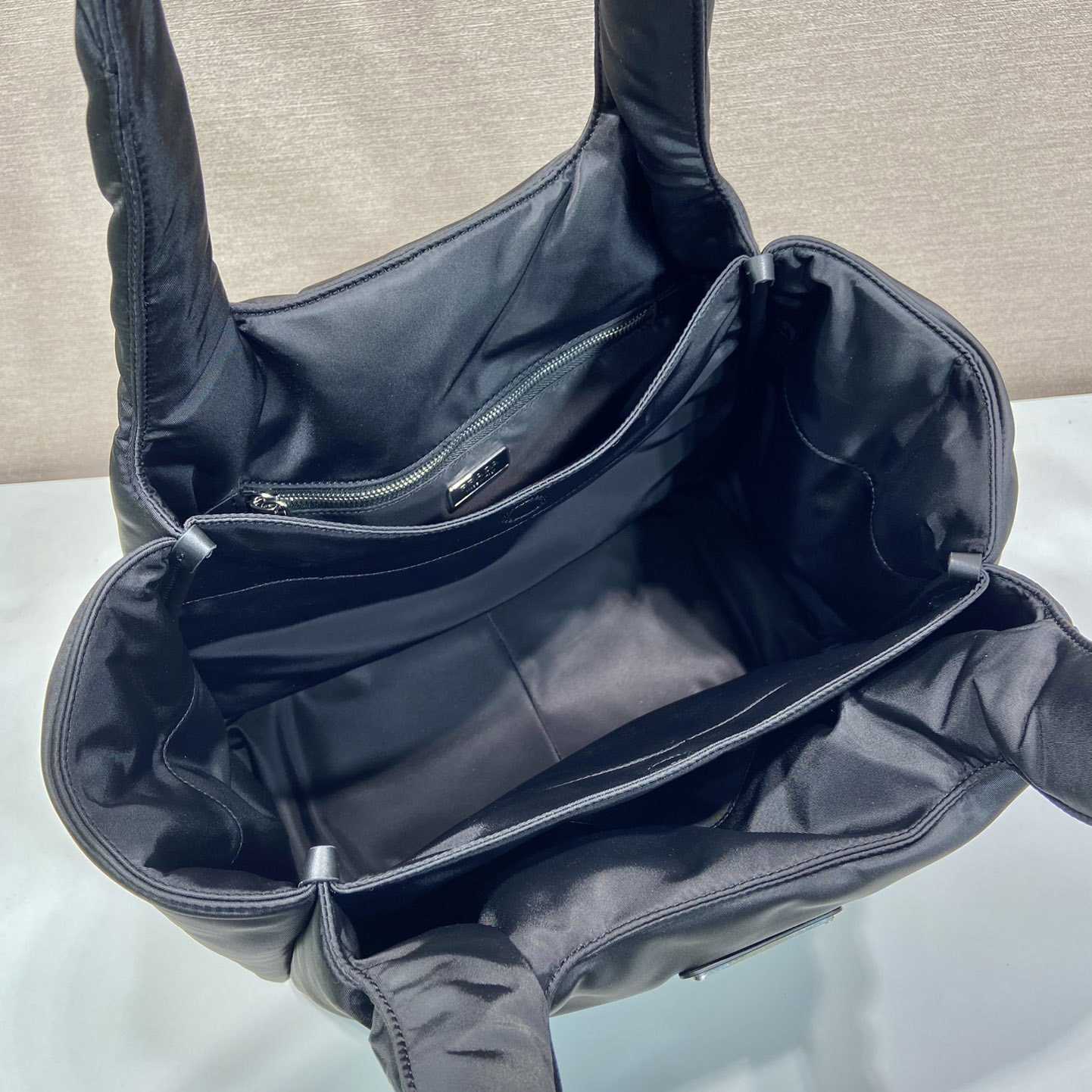 Prada Large Padded Re-Nylon Tote Bag - PerfectKickZ
