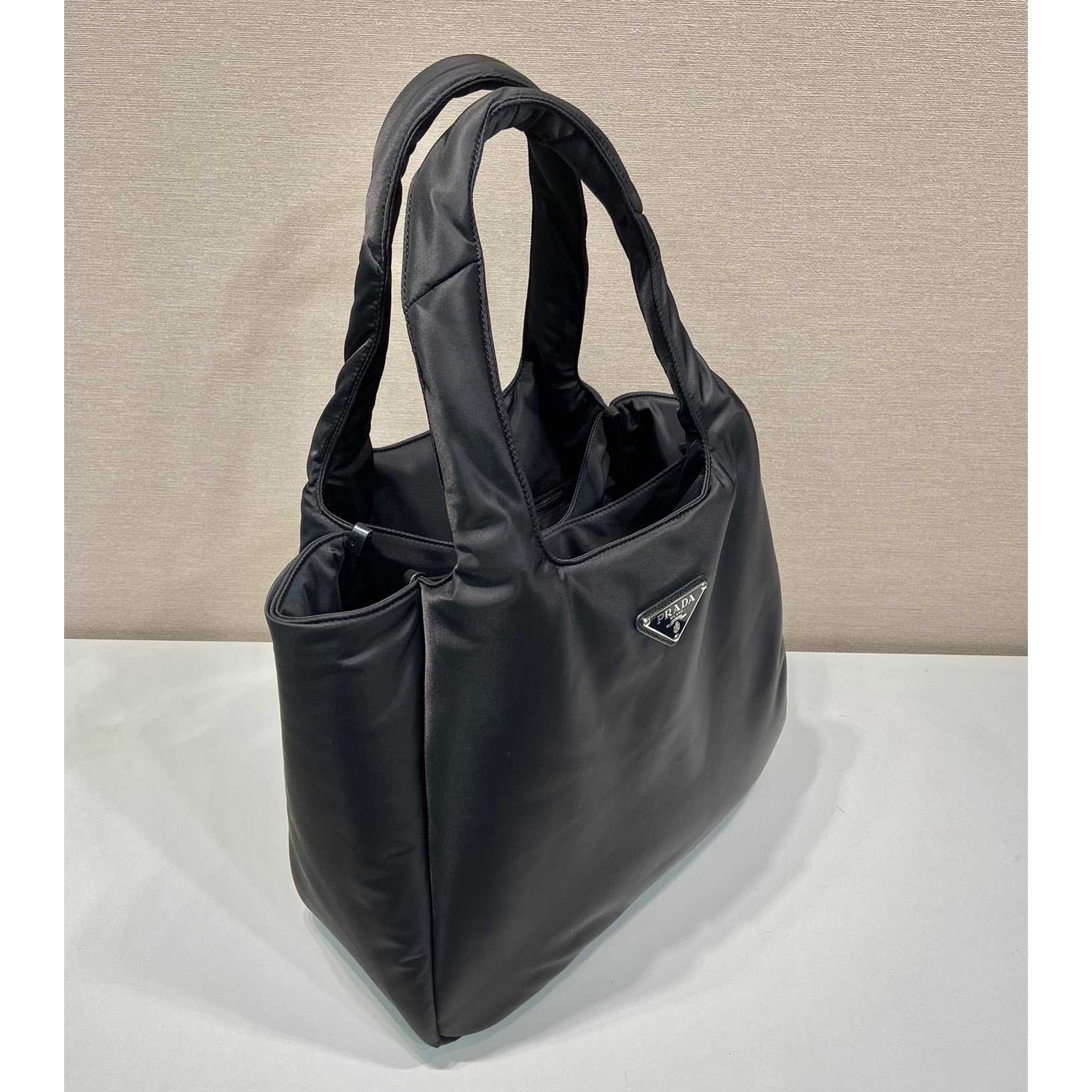 Prada Large Padded Re-Nylon Tote Bag - PerfectKickZ