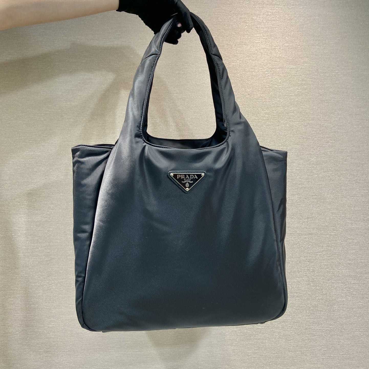 Prada Large Padded Re-Nylon Tote Bag - PerfectKickZ