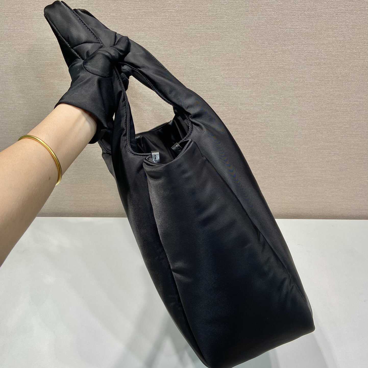 Prada Large Padded Re-Nylon Tote Bag - PerfectKickZ