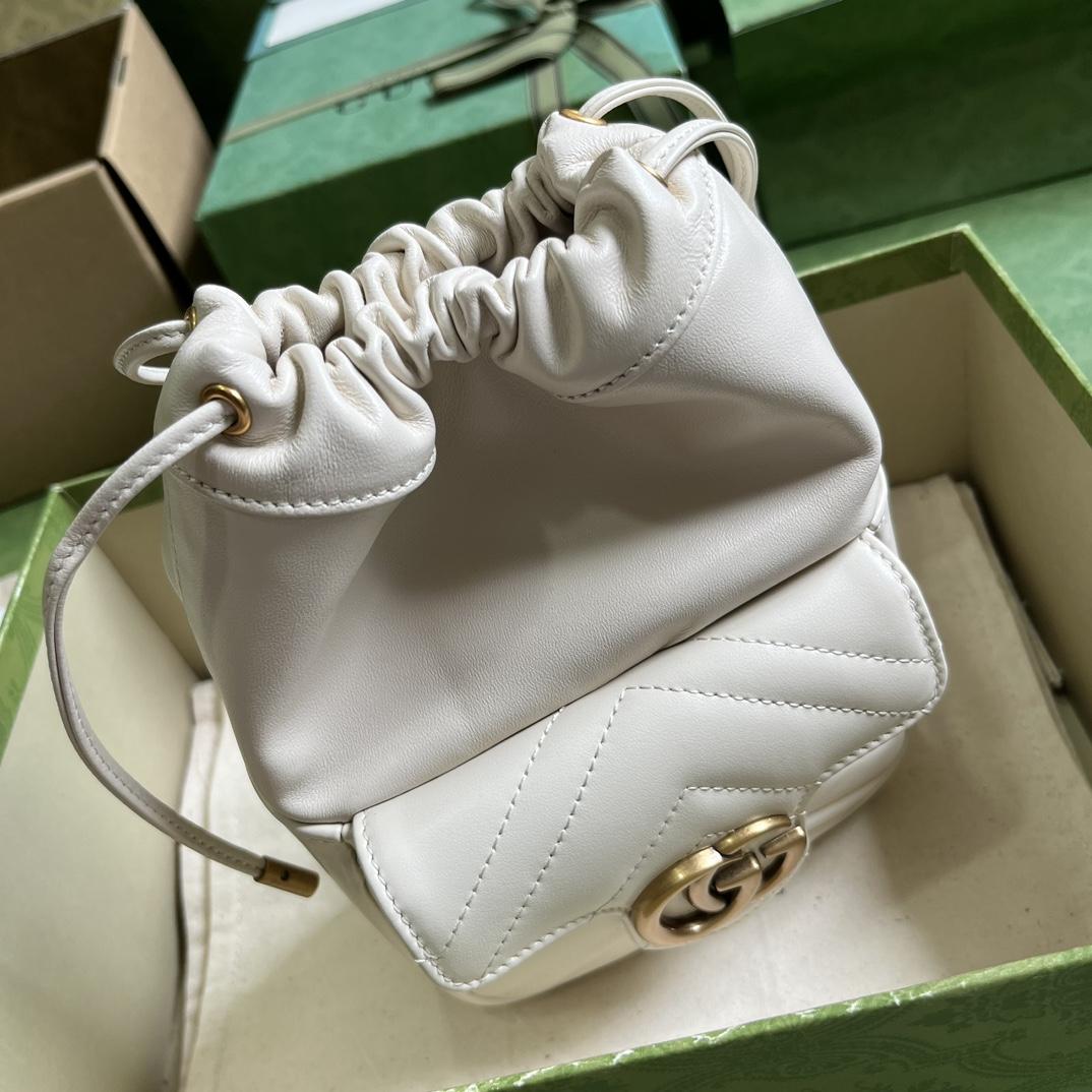 Gucci GG Marmont Mini Bucket Bag - PerfectKickZ
