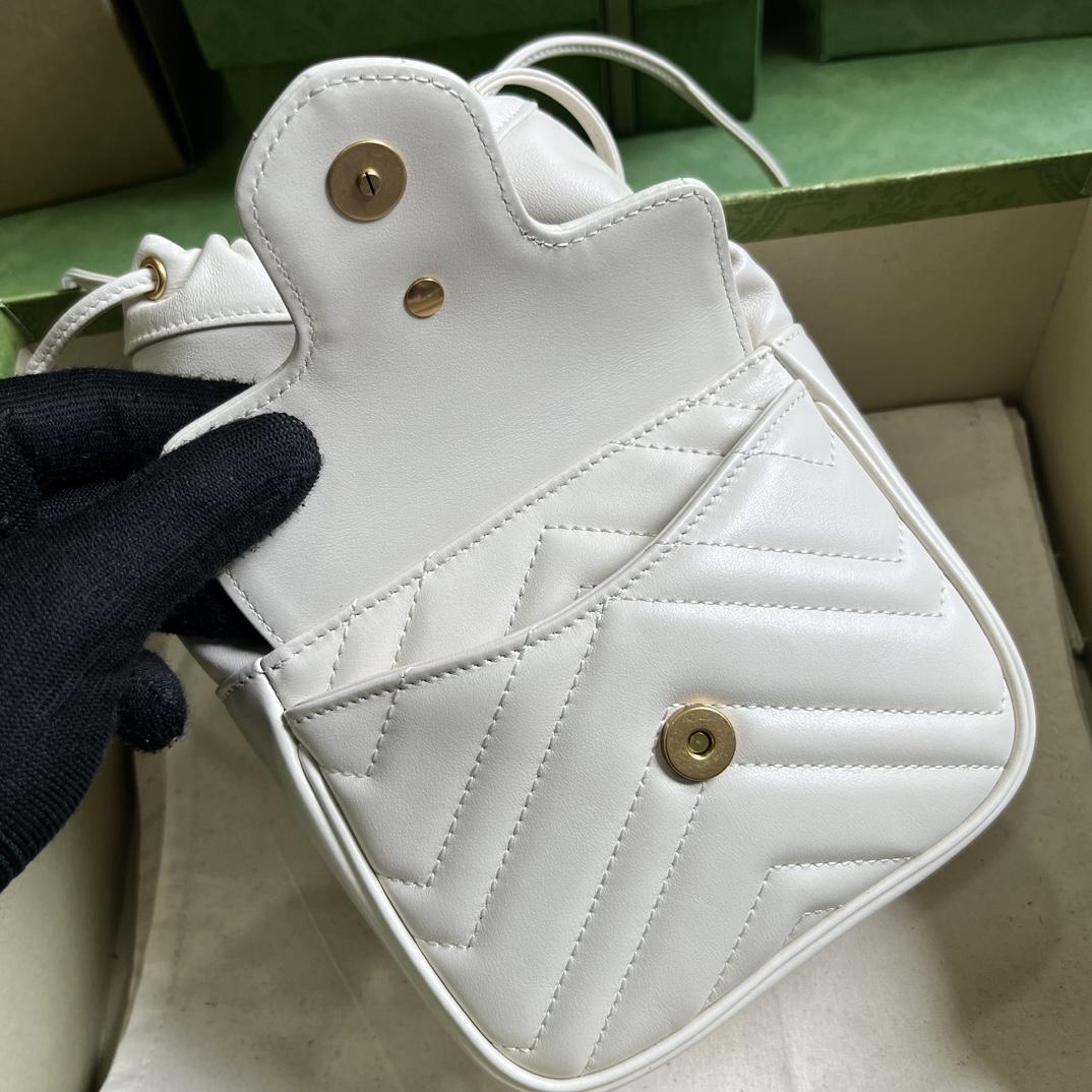 Gucci GG Marmont Mini Bucket Bag - PerfectKickZ