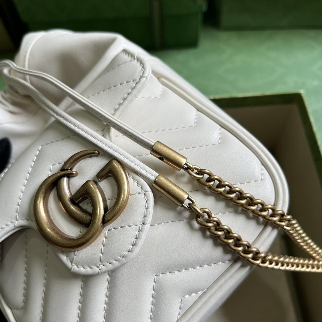 Gucci GG Marmont Mini Bucket Bag - PerfectKickZ
