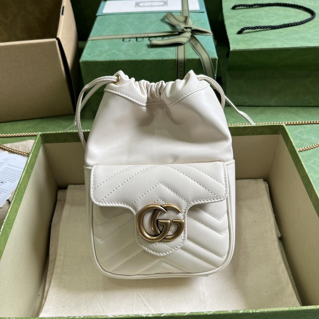 Gucci GG Marmont Mini Bucket Bag - PerfectKickZ