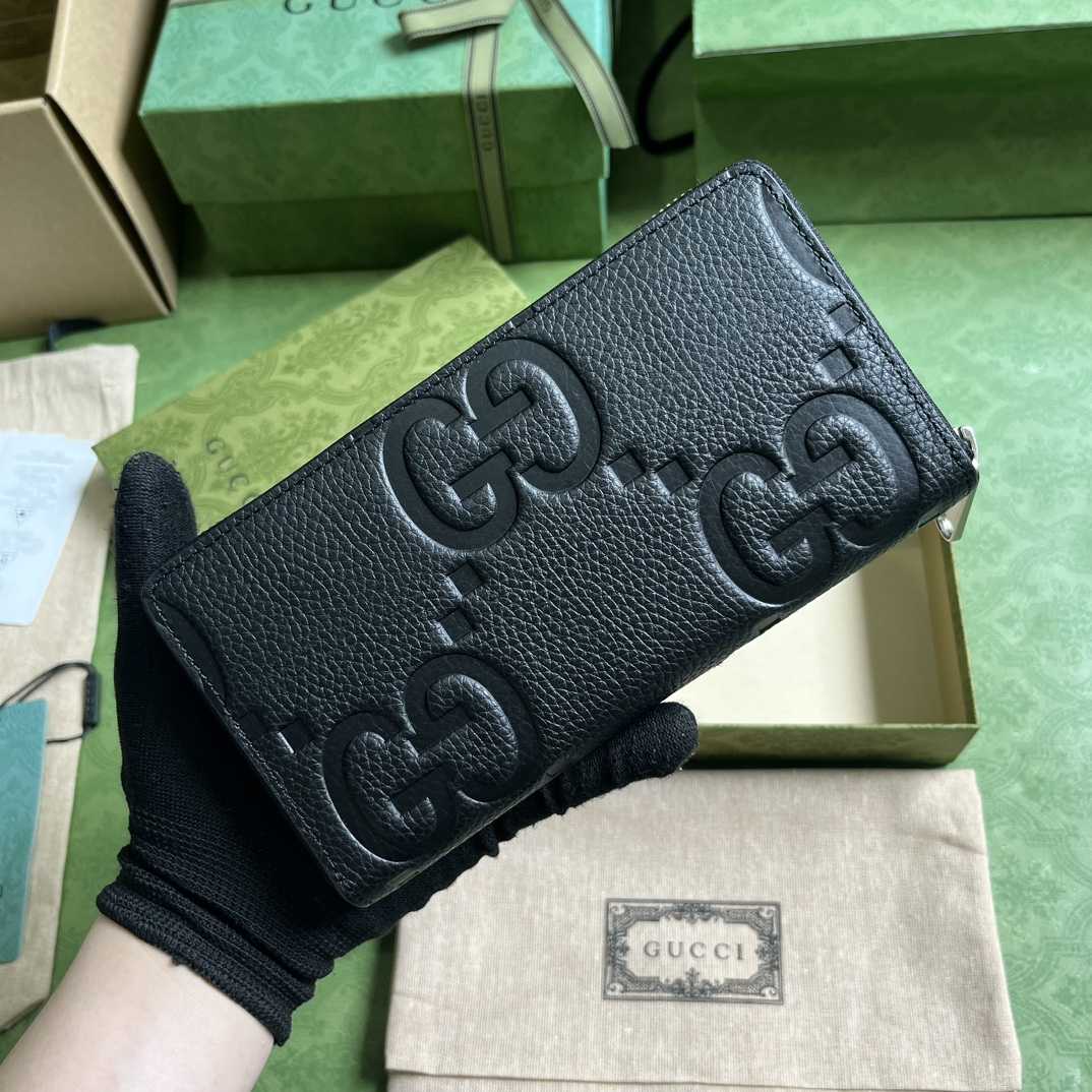 Gucci Jumbo GG Zip Around Wallet(19-10.5-2.5cm) - PerfectKickZ