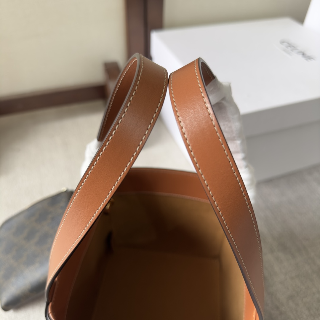 Celine Cube Bag Cuir Triomphe in Triomphe Canvas and Calfskin (15-15-15cm) - 