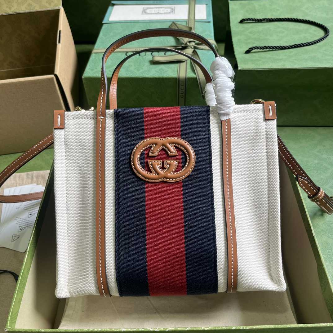 Gucci Mini Interlocking G Tote Bag (22.5x 18.5x 11cm) - PerfectKickZ