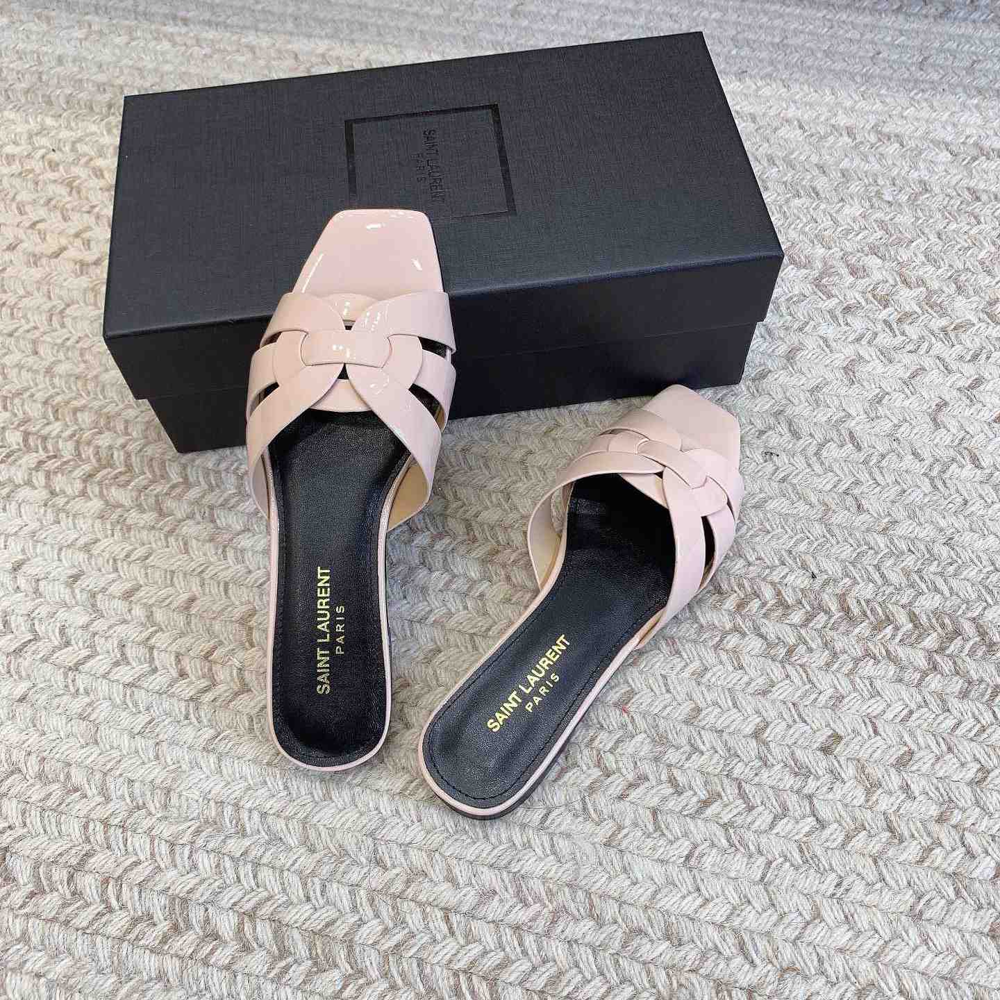 Saint Laurent Tribute Flat Sandals - PerfectKickZ