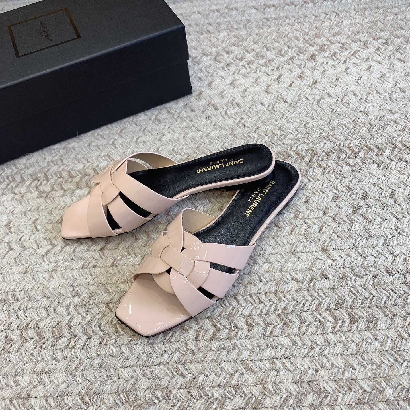 Saint Laurent Tribute Flat Sandals - PerfectKickZ