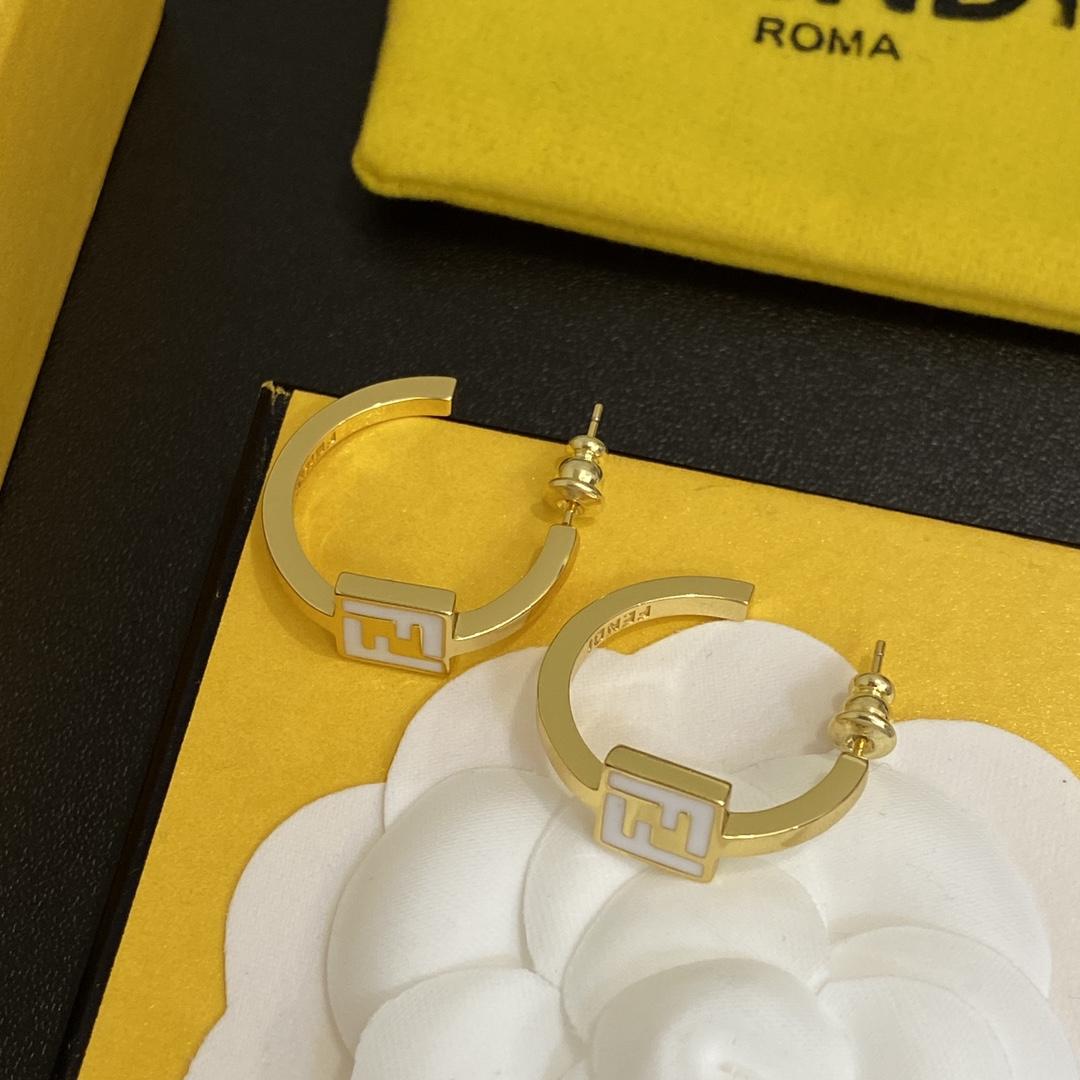 Fendi by Marc Jacobs Forever Fendi Earrings - PerfectKickZ