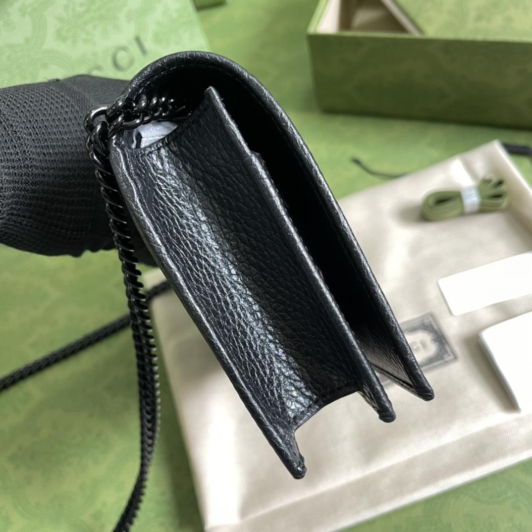 Gucci GGG Marmont Chain Wallet - PerfectKickZ