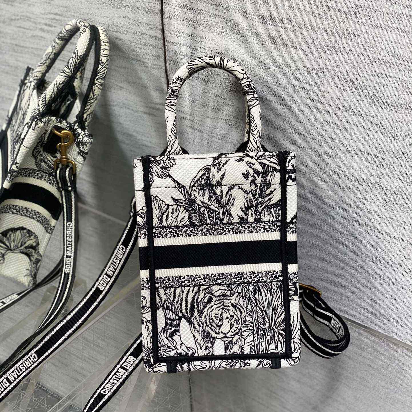 Dior Mini Dior Book Tote Phone Bag - PerfectKickZ