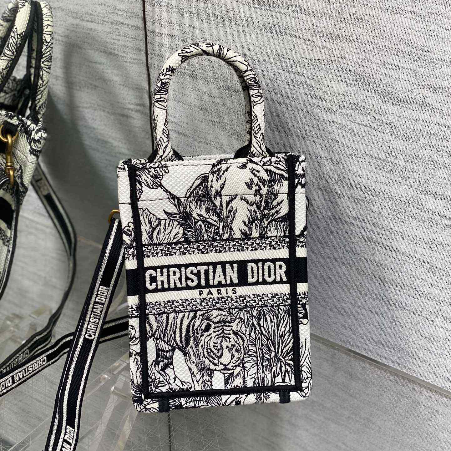 Dior Mini Dior Book Tote Phone Bag - PerfectKickZ