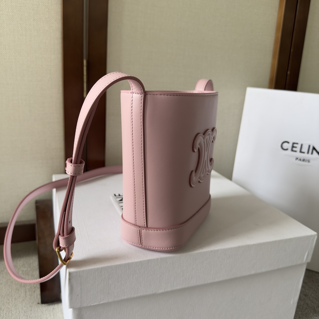 Celine Mini Bucket Cuir Triomphe In Smooth Calfskin  - 
