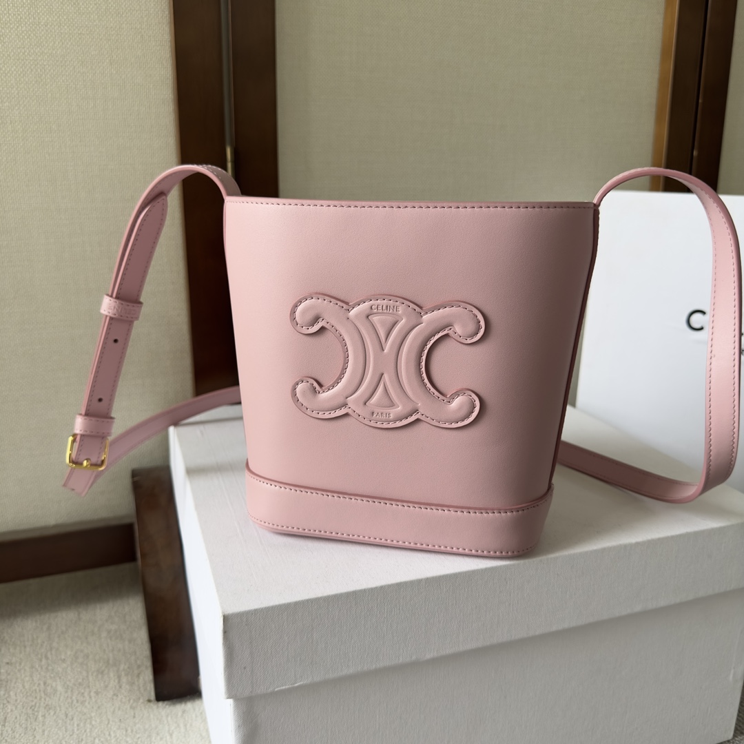 Celine Mini Bucket Cuir Triomphe In Smooth Calfskin  - PerfectKickZ