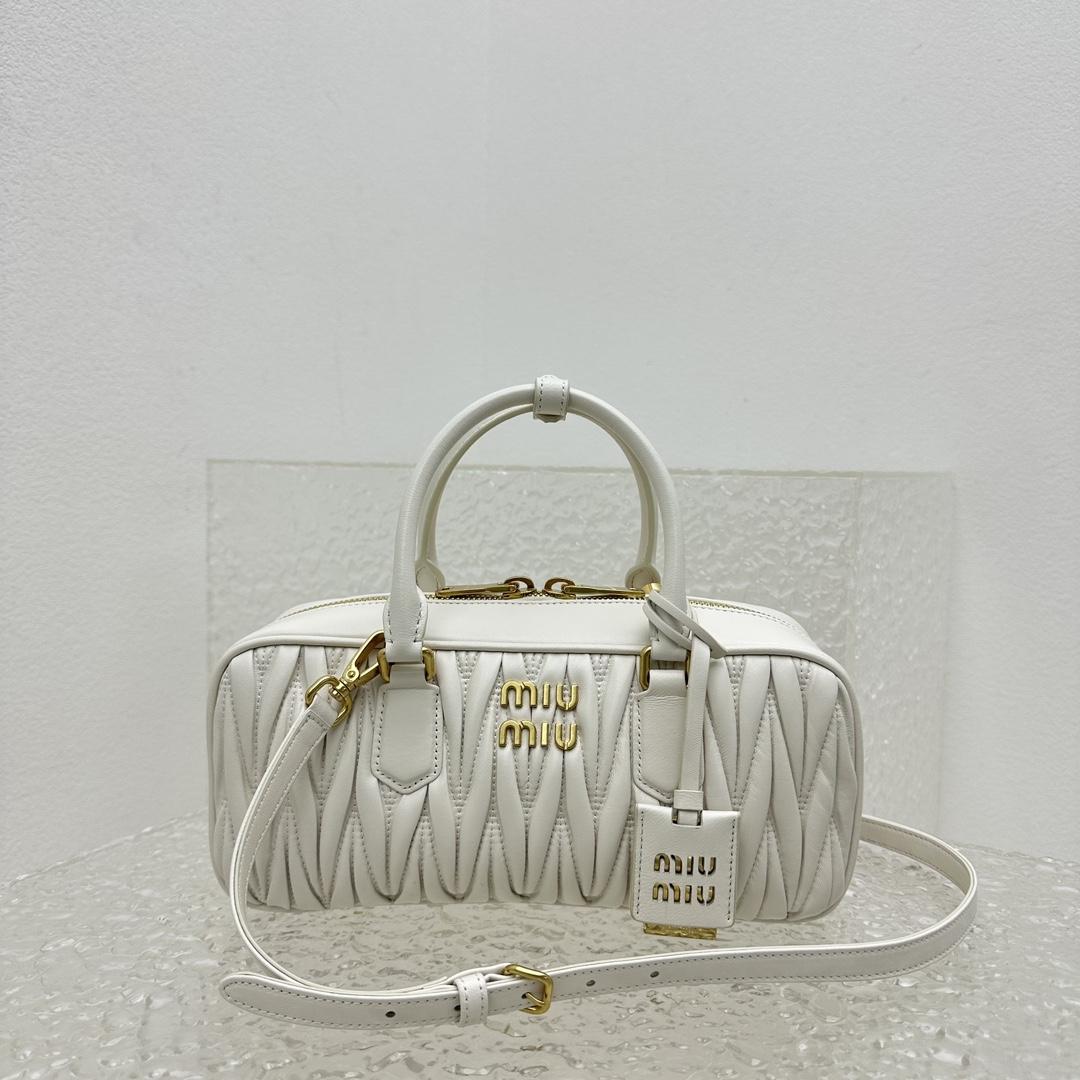 Miu Miu Arcadie Matelassé Nappa Leather Bag - PerfectKickZ