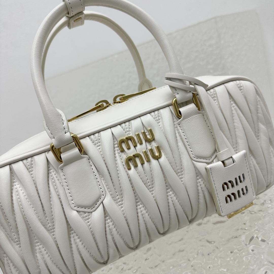 Miu Miu Arcadie Matelassé Nappa Leather Bag - 