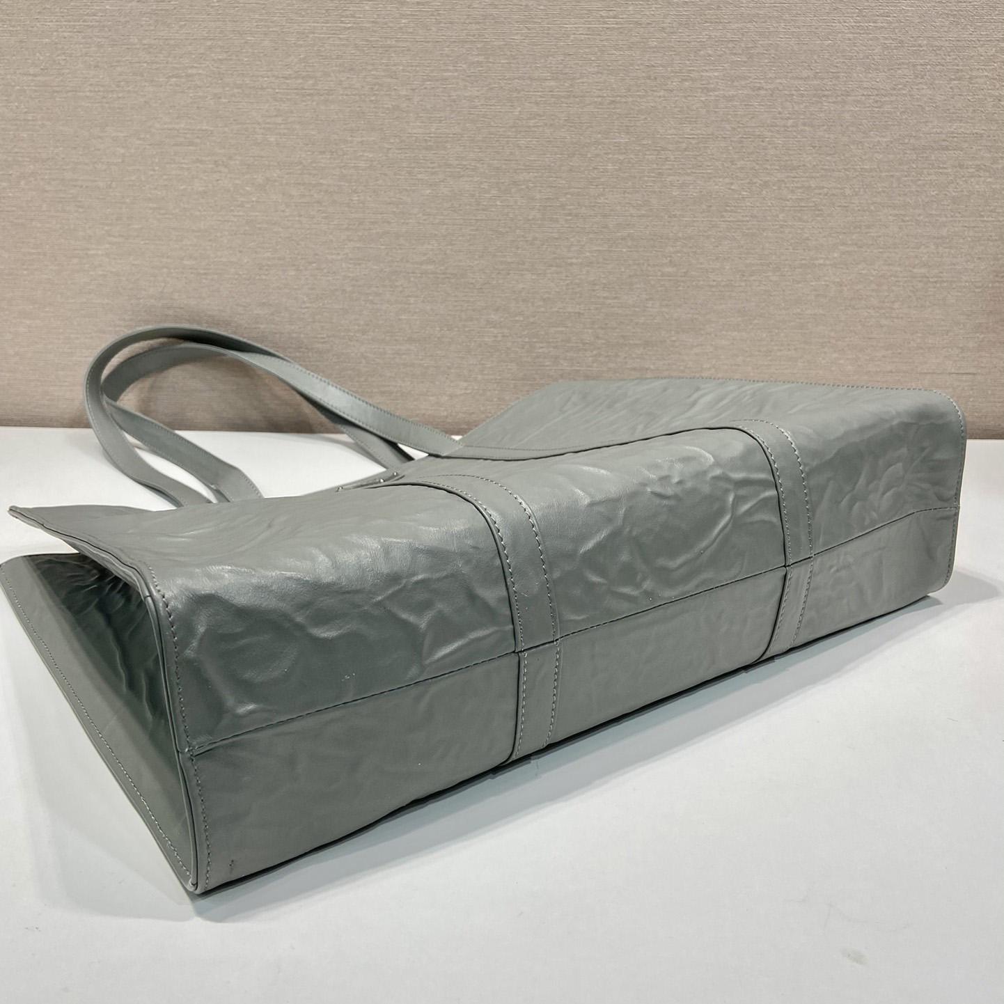Prada Large Antique Nappa Leather Tote - 