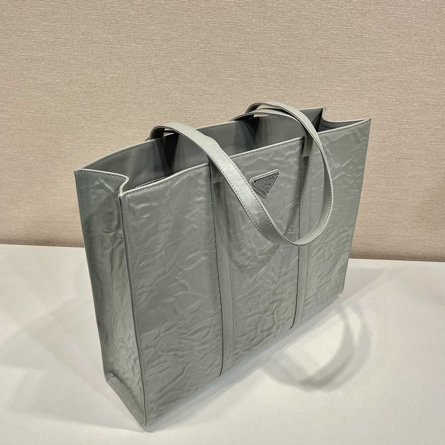 Prada Large Antique Nappa Leather Tote - 