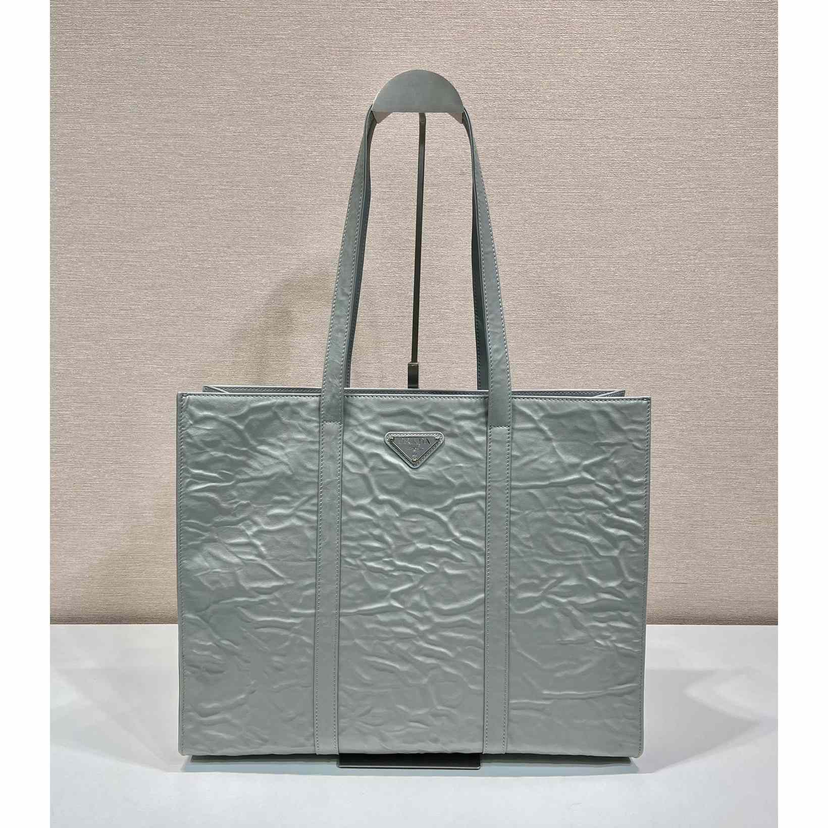 Prada Large Antique Nappa Leather Tote - PerfectKickZ