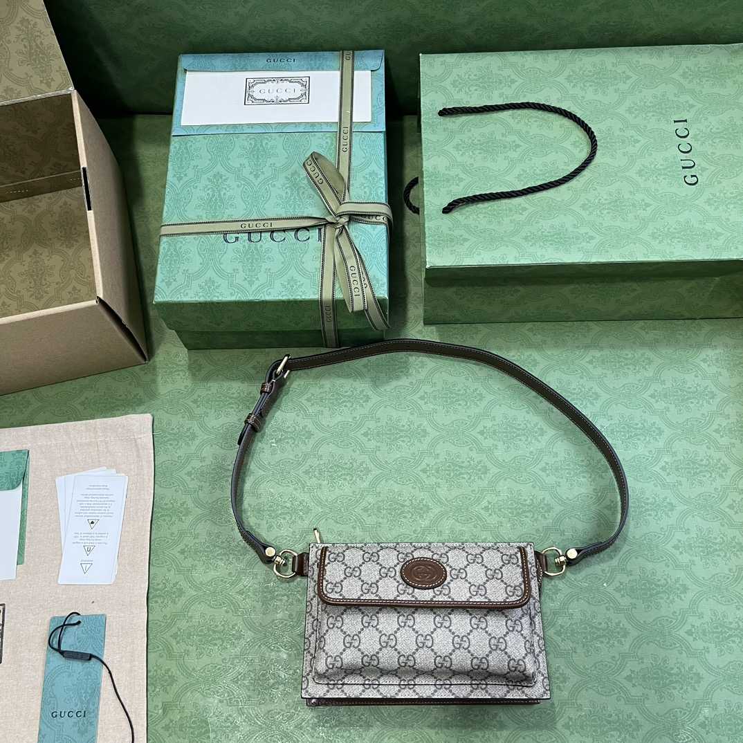 Gucci GG Belt Bag With Interlocking G (18-13-5cm) - PerfectKickZ