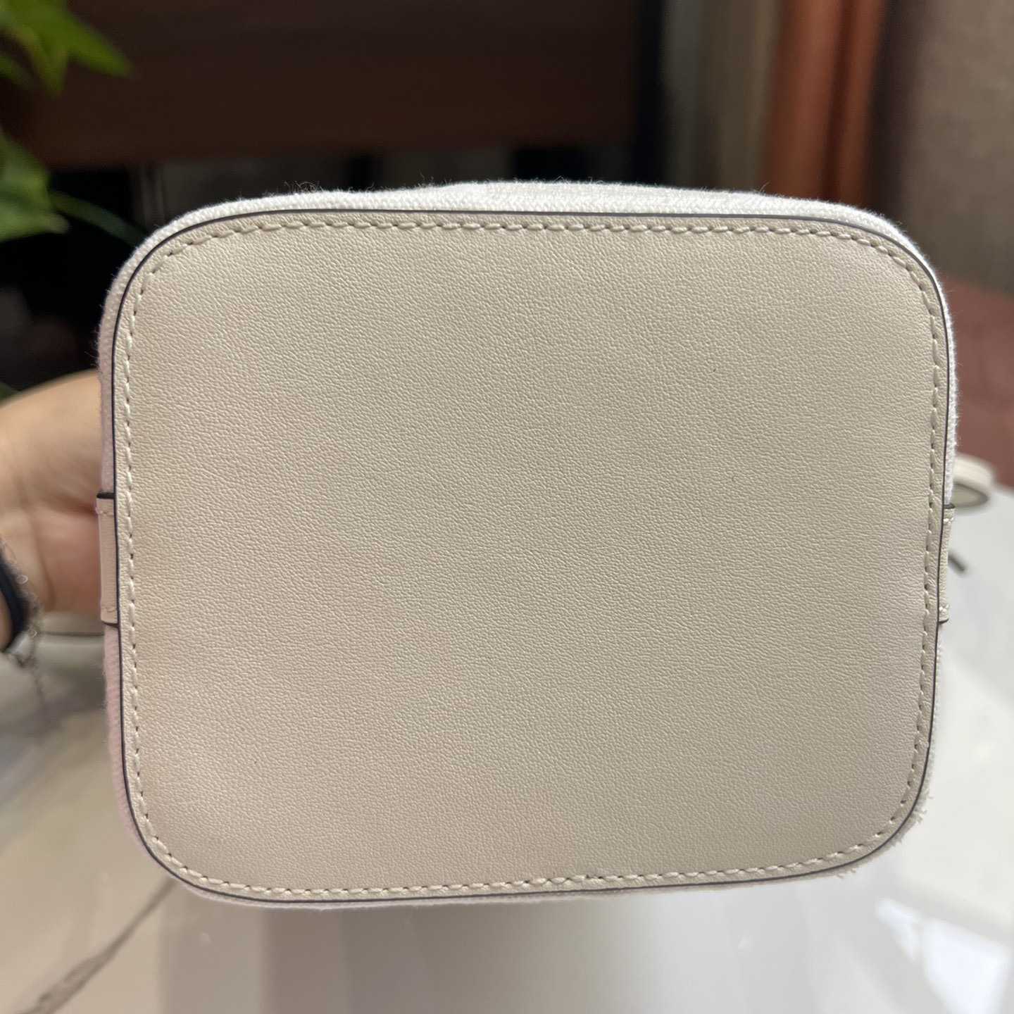 Fendi Mon Tresor White Canvas FF Mini Bag - PerfectKickZ
