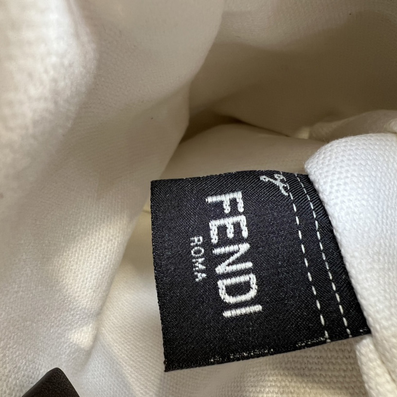 Fendi Mon Tresor White Canvas FF Mini Bag - PerfectKickZ