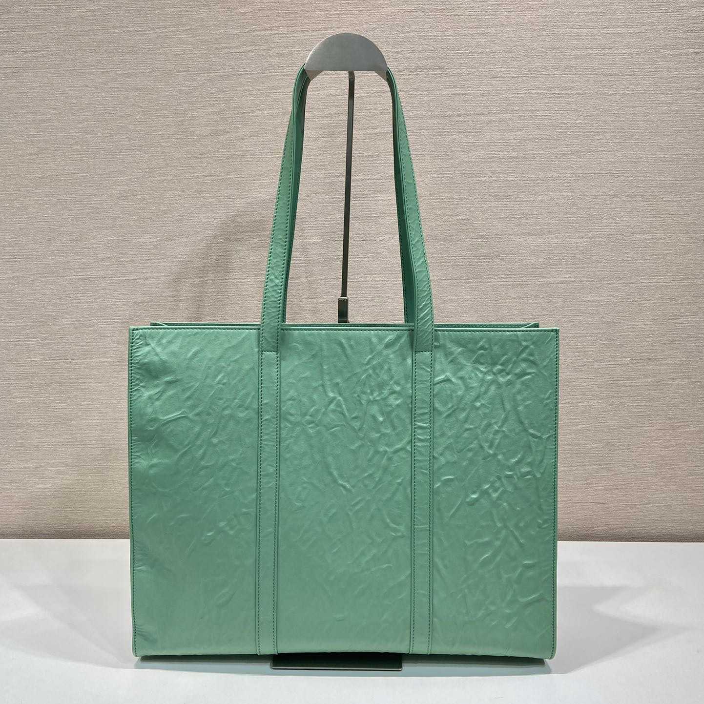 Prada Large Antique Nappa Leather Tote - PerfectKickZ
