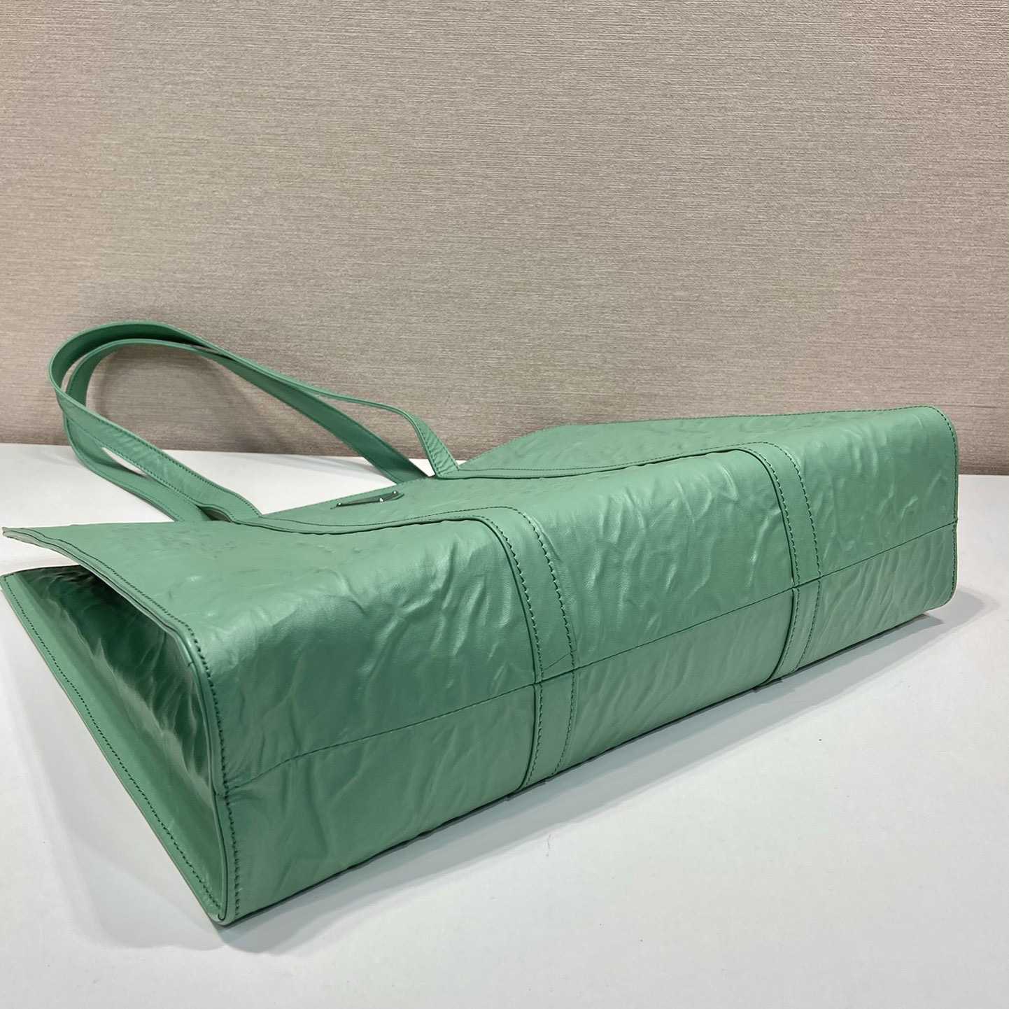 Prada Large Antique Nappa Leather Tote - PerfectKickZ